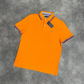 TOMMY HILFIGER LOGO POLO SHIRT ORANGE