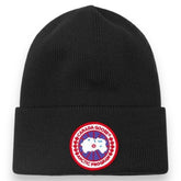 CANADA GOOSE DISC TORQUE BEANIE HAT BLACK