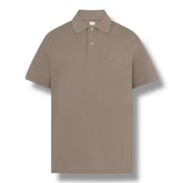 CP COMPANY POLO SHIRT WALNUT BROWN