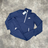 NIKE SPORTSWEAR 1/4 ZIP FULL POLY TRACKSUIT NAVY BLUE