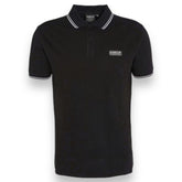 BARBOUR INTERNATIONAL POLO SHIRT TIPPED COLLAR BLACK