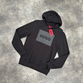 HUGO BOSS HOODED SWEATSHIRT BLACK * SALE *