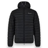 AQUASCUTUM HOODED PUFFER JACKET BLACK