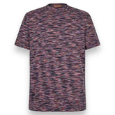 MISSONI BROKEN STRIPE T-SHIRT BLACK ORANGE