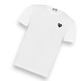 COMME DES GARÇONS PLAY T-SHIRT SMALL BLACK HEART WHITE