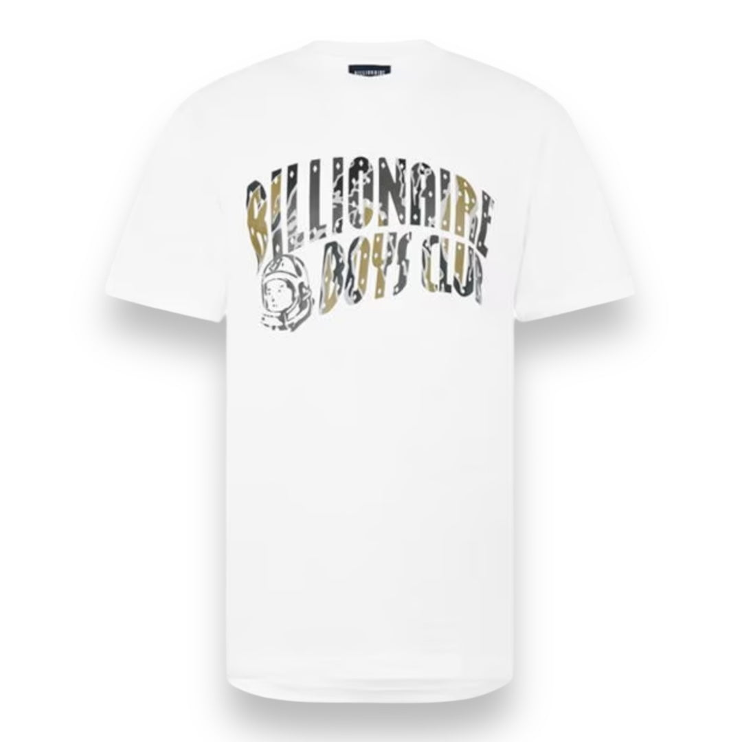 BILLIONAIRE BOYS CLUB LEAF CAMO T-SHIRT WHITE