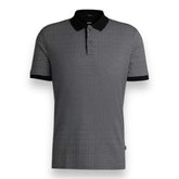 HUGO BOSS HB MONOGRAM PARLAY POLO BLACK