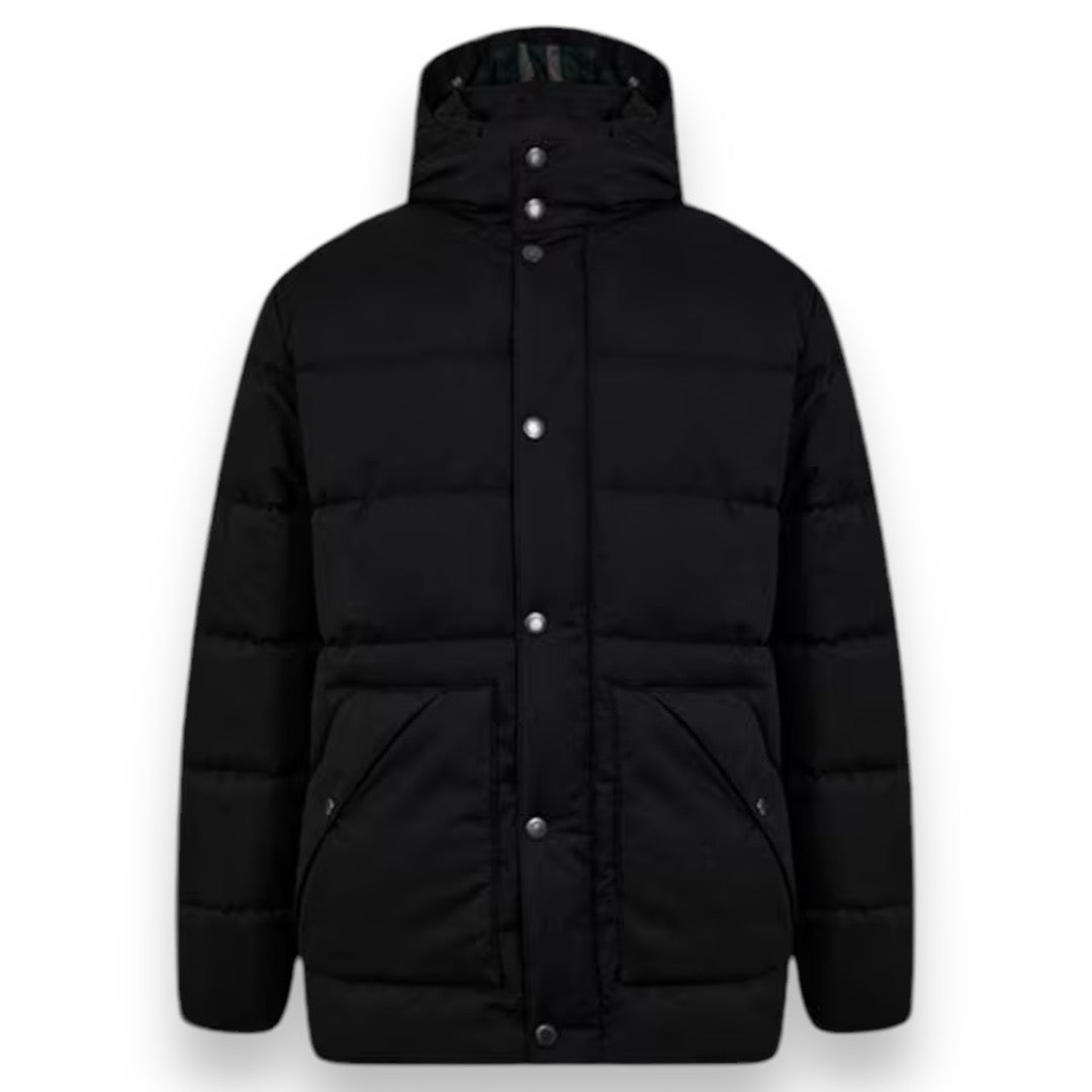 BARBOUR BRAMPTON WINTER HOODED PADDED JACKET BLACK