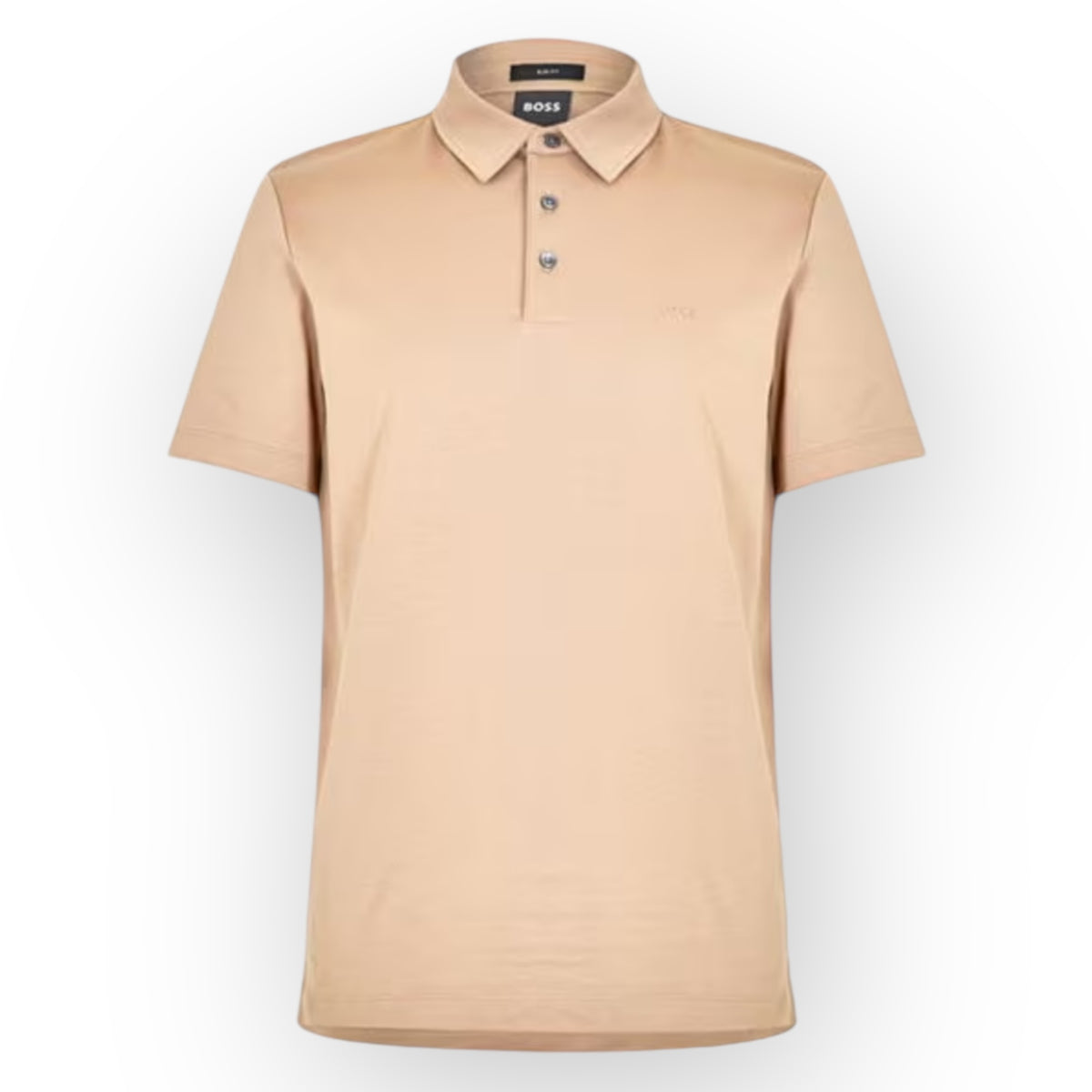 HUGO BOSS PALOS SMART POLO SHIRT BEIGE