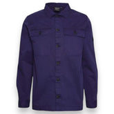 BARBOUR INTERNATIONAL ARL BUTTON UP OVERSHIRT NAVY BLUE