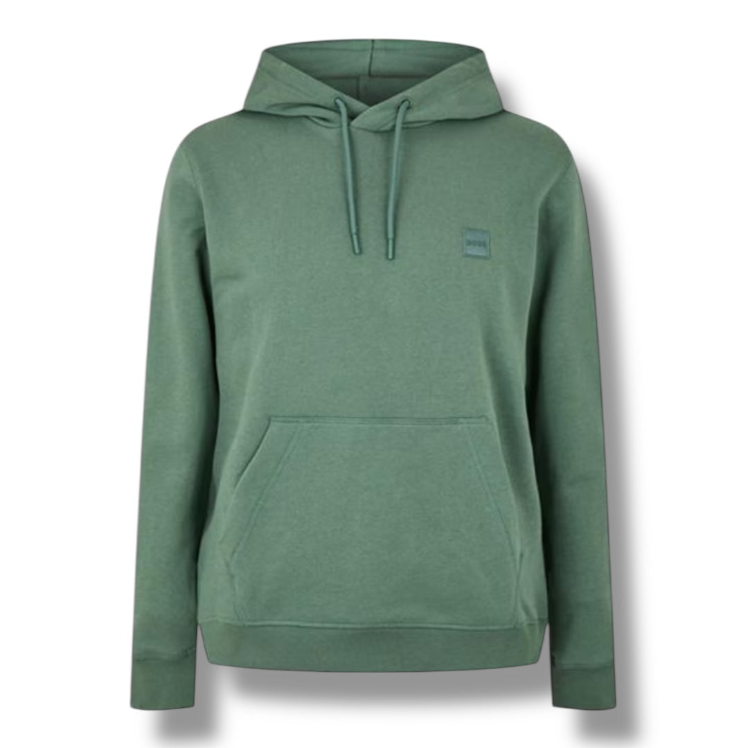 HUGO BOSS PATCH LOGO OTTH HOODIE SAGE GREEN