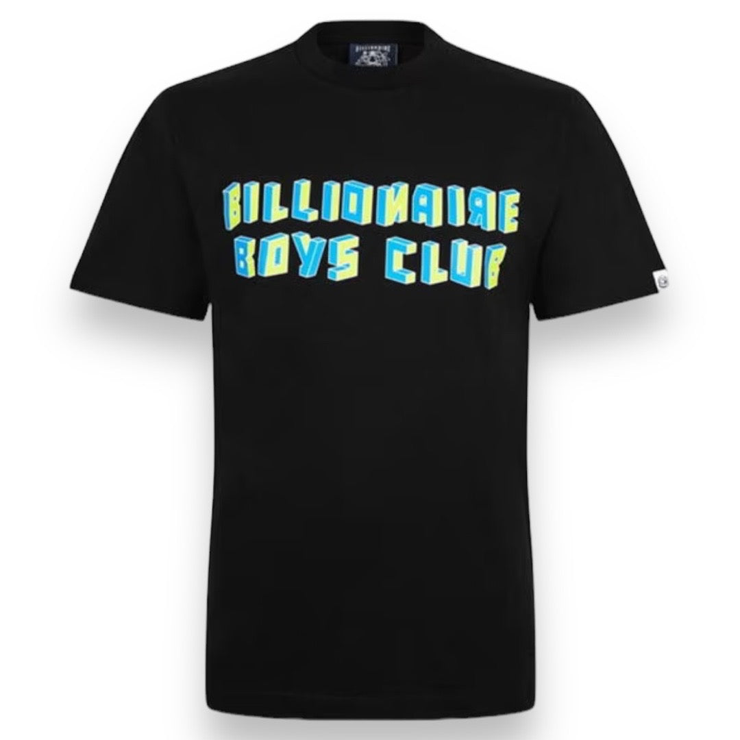 BILLIONAIRE BOYS CLUB CUBE LOGO T-SHIRT BLACK