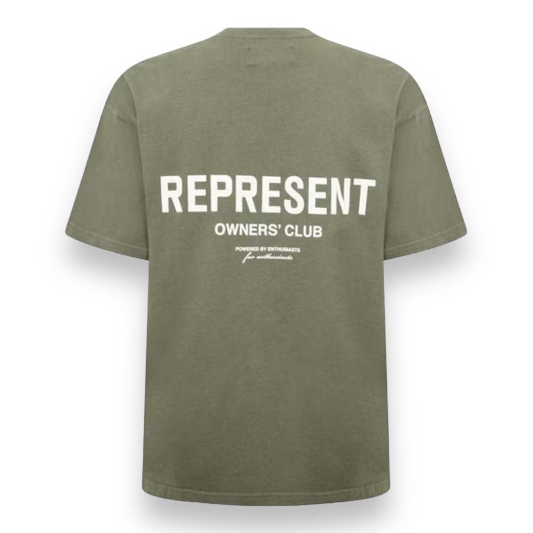 REPRESENT OWNERS CLUB T-SHIRT OLIVE GREEN