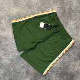 GUCCI GG TAPE LOGO SHORTS GREEN