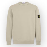 STONE ISLAND CREW NECK SWEATSHIRT STUCCO BEIGE