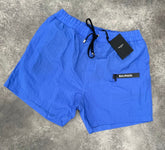 BALMAIN ZIP SWIM SHORTS BRIGHT BLUE