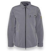 BARBOUR INTERNATIONAL POCKET NYLON METAL STYLE OVERSHIRT SLATE GREY