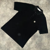 STONE ISLAND PATCH LOGO POLO SHIRT BLACK (USED)