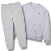 LACOSTE CREW NECK TRACKSUIT LIGHT GREY