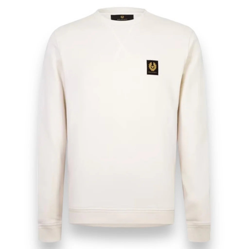 BELSTAFF PATCH LOGO SWEATSHIRT BEIGE