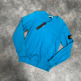 STONE ISLAND CREWNECK SWEATSHIRT TURQUOISE * SALE *