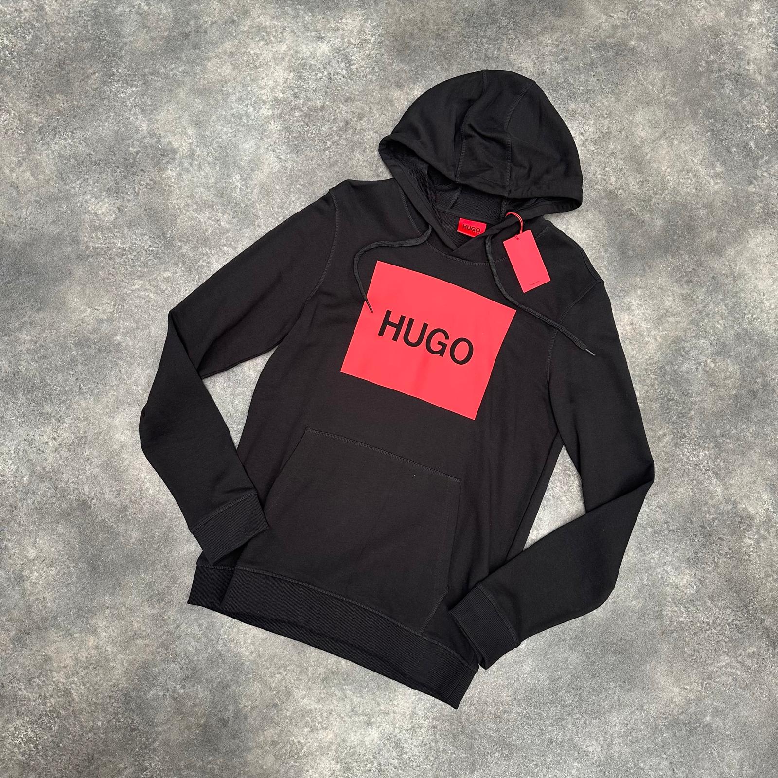 HUGO BOSS SWEATSHIRT HOODIE BLACK * SALE *