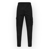 STONE ISLAND RASO CARGO TROUSERS BLACK