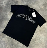 GIVENCHY SPELL OUT LOGO T-SHIRT BLACK