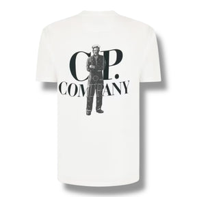 CP COMPANY SAILOR BACK LOGO T-SHIRT WHITE