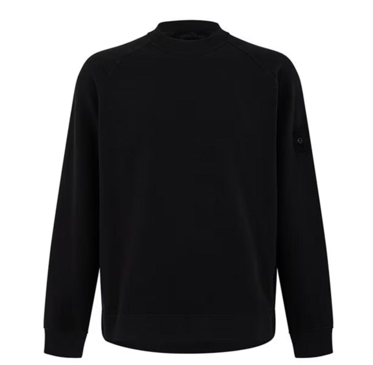 STONE ISLAND GHOST CREW NECK SWEATSHIRT BLACK