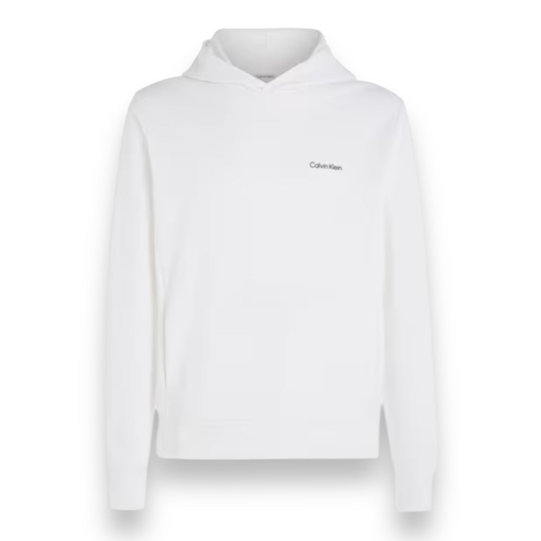 CALVIN KLEIN SMALL CHEST LOGO OTTH HOODIE WHITE