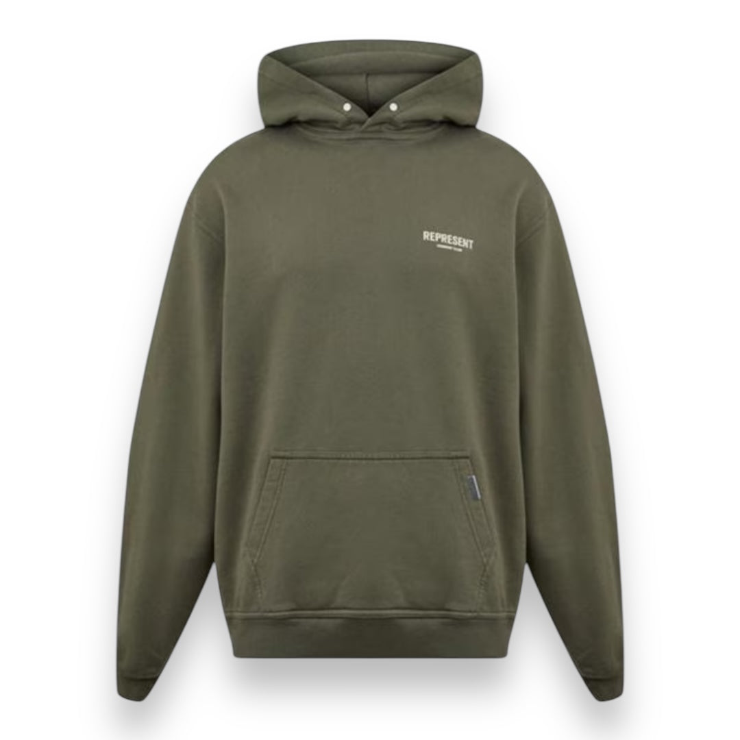 REPRESENT OWNERS CLUB OTTH HOODIE OLIVE GREEN