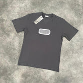 DIOR PLAQUE LOGO T-SHIRT ANTHRACITE GREY