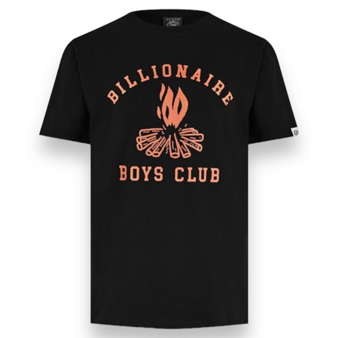 BILLIONAIRE BOYS CLUB FIRE PIT LOGO T-SHIRT BLACK