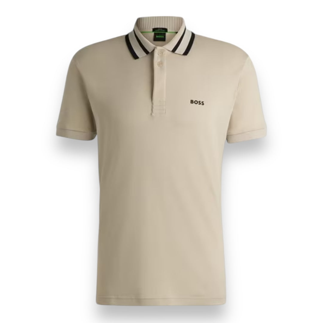 HUGO BOSS PAUL POLO SHIRT BEIGE