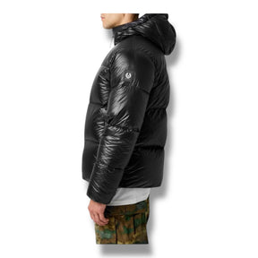 BELSTAFF RESOLVE HOODED PUFFER JACKET BLACK