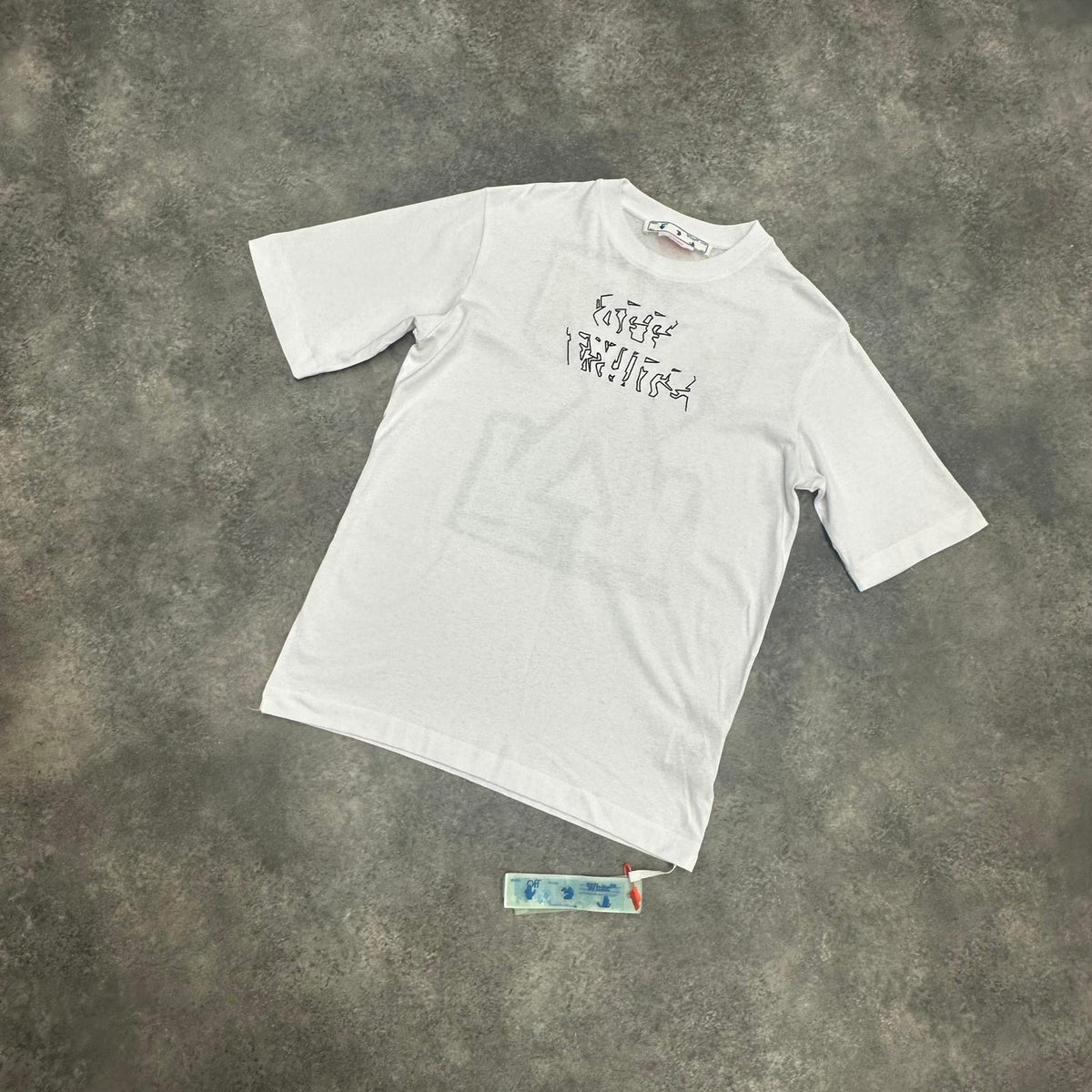 OFF WHITE CAMO LOGO ARROWS T-SHIRT WHITE