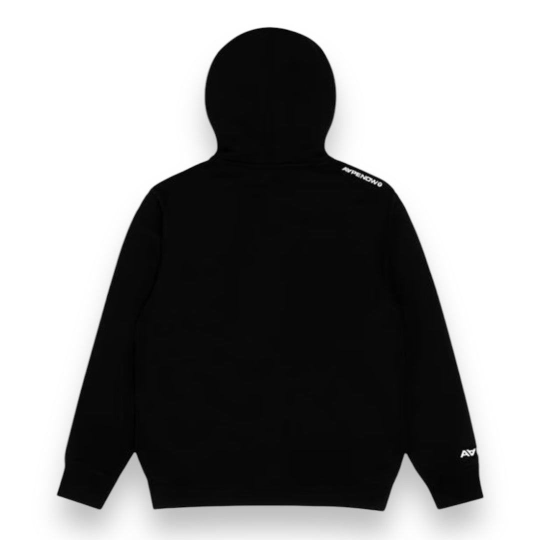 A BATHING APE MOON FACE PATCH OTTH HOODIE BLACK