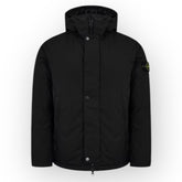 STONE ISLAND HOODED MICRO REPS JACKET BLACK