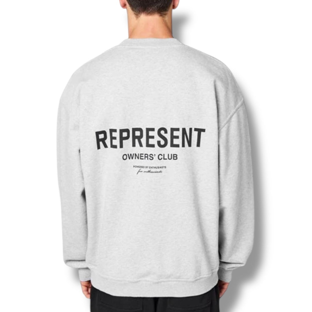 (Copy) REPRESENT OWNERS CLUB CREW NECK SWEATSHIRT & SHORTS COMBO BLACK