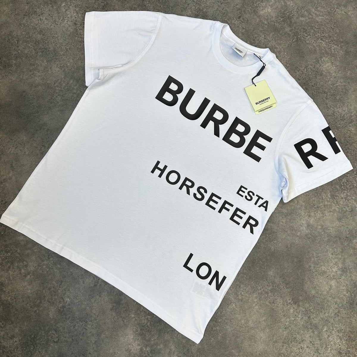 BURBERRY LONDON WRAP AROUND LOGO T-SHIRT WHITE