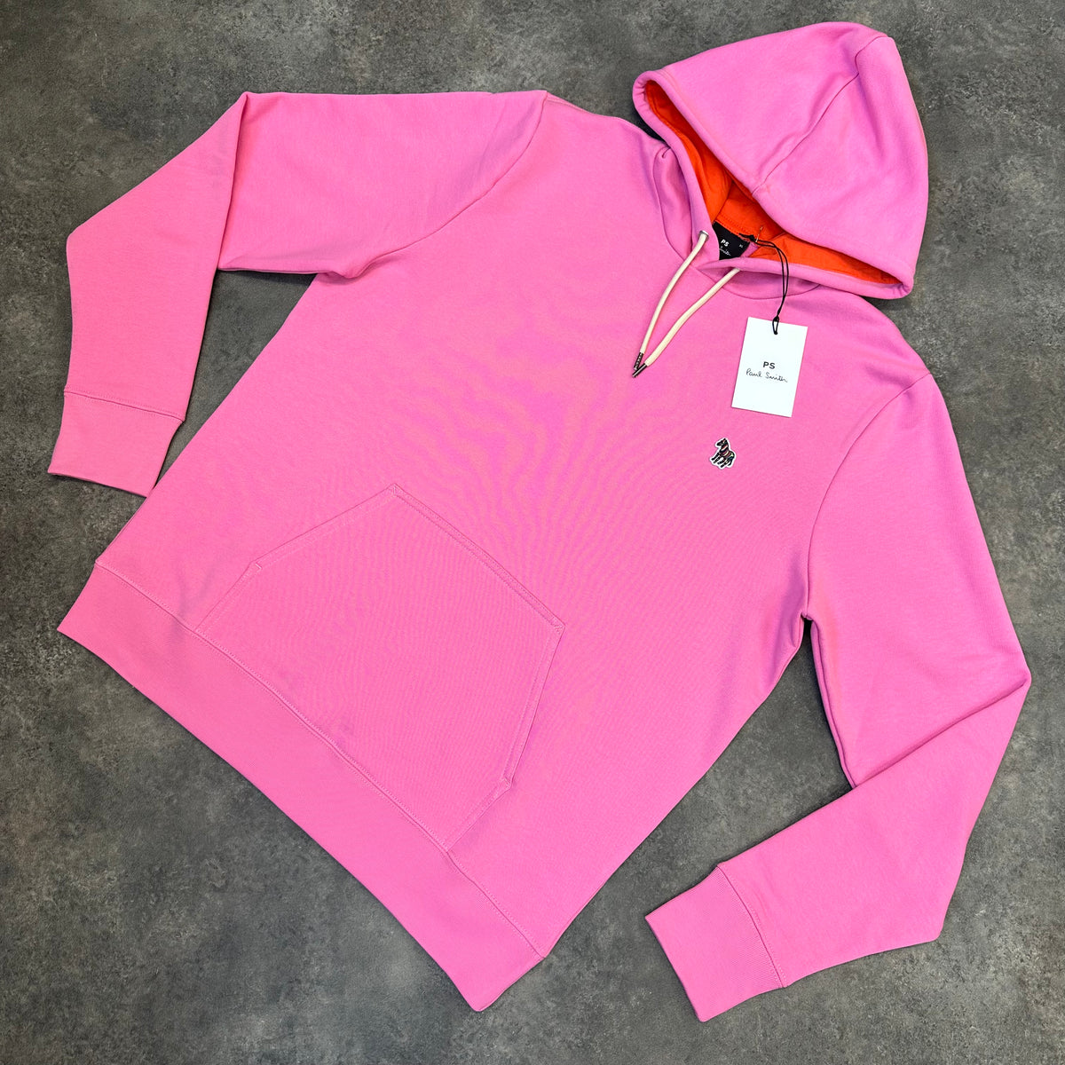 PAUL SMITH EMBROIDERED ZEBRA OTTH HOODIE PINK