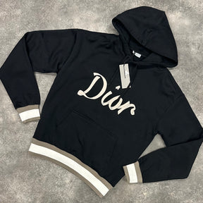 CHRISTIAN DIOR EMBROIDERED 47 RIBBON HOODIE