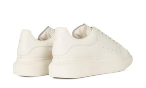 ALEXANDER MCQUEEN LEATHER OVERSIZED TRAINERS BEIGE / OFF WHITE