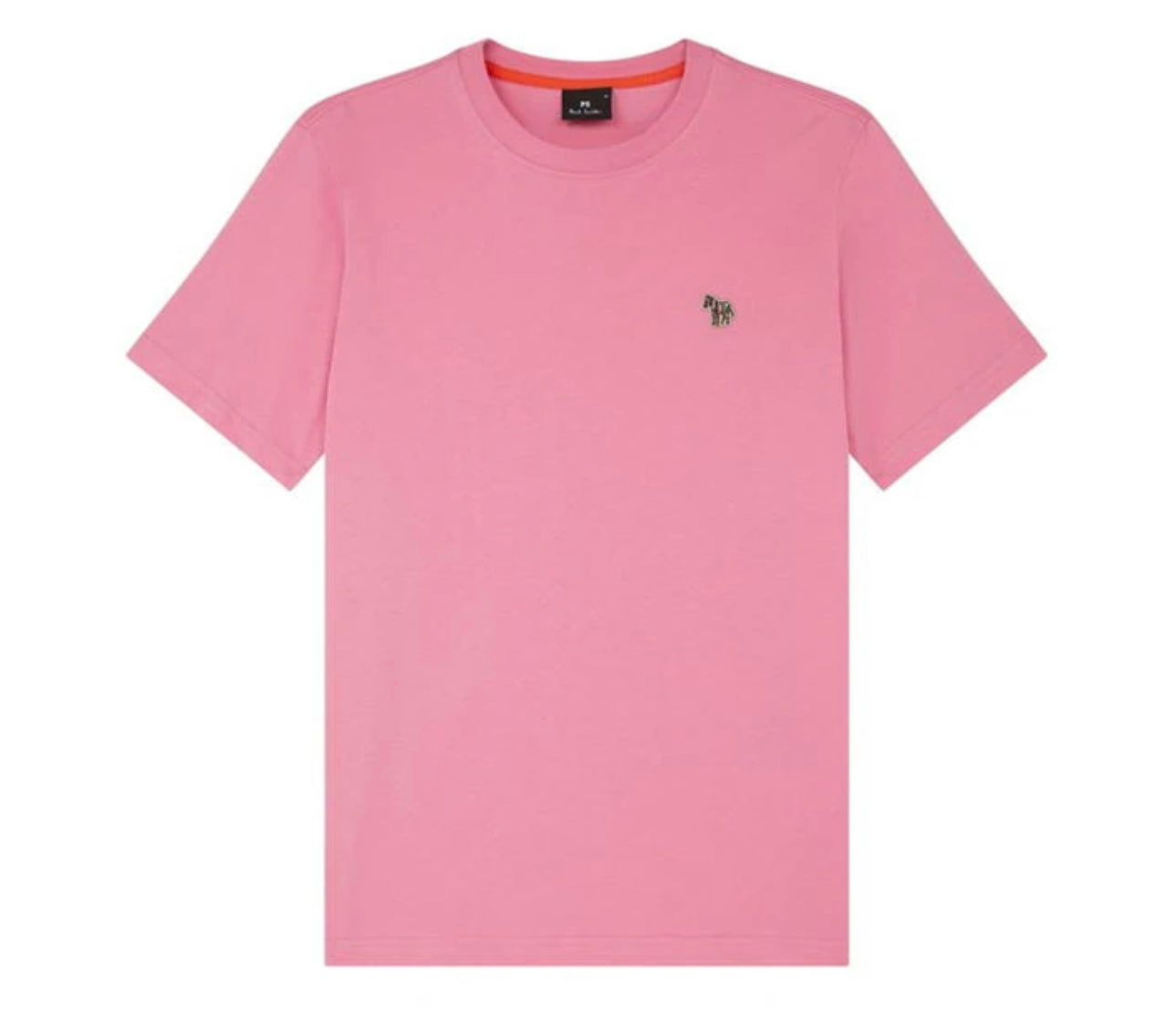 PAUL SMITH EMBROIDERED ZEBRA T-SHIRT PINK