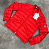 MONCLER AGAY LITE PUFFER JACKET RED