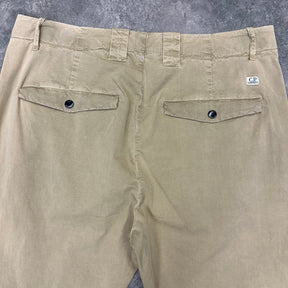 CP COMPANY SAND CHINO TROUSERS