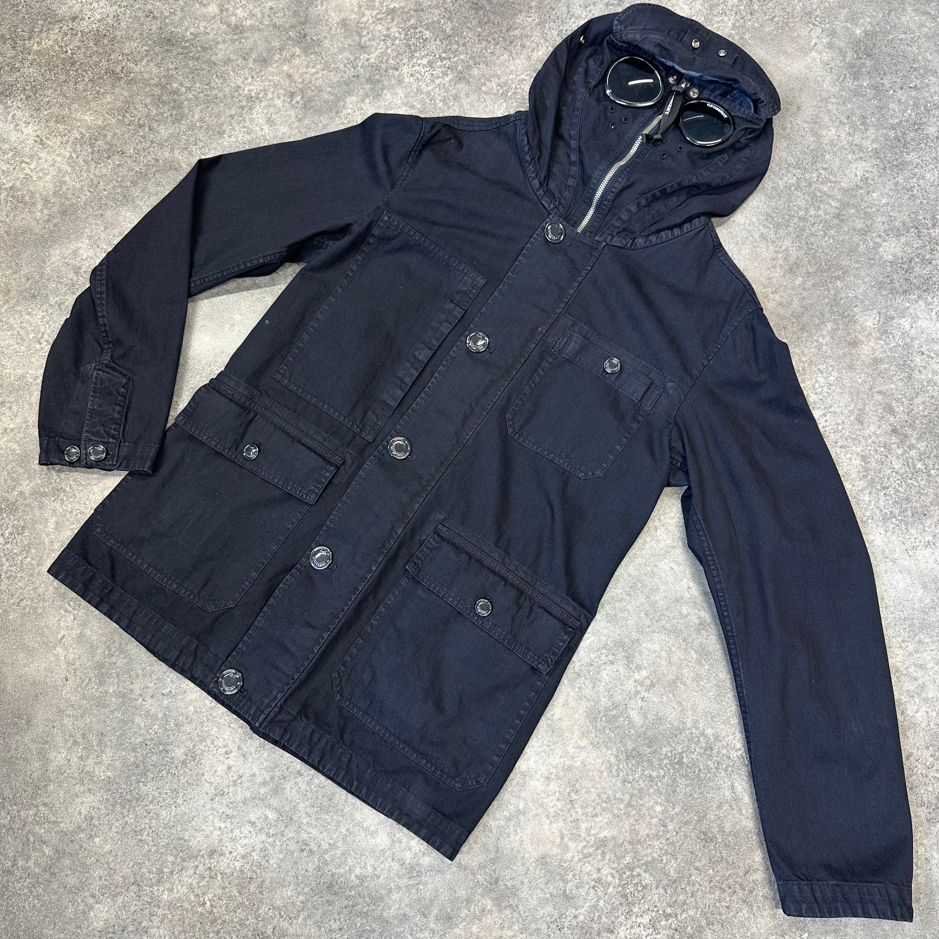 CP COMPANY FULL FACE MASK GOGGLE WATRO JACKET NAVY BLUE