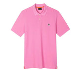 PAUL SMITH EMBROIDERED ZEBRA POLO SHIRT PINK