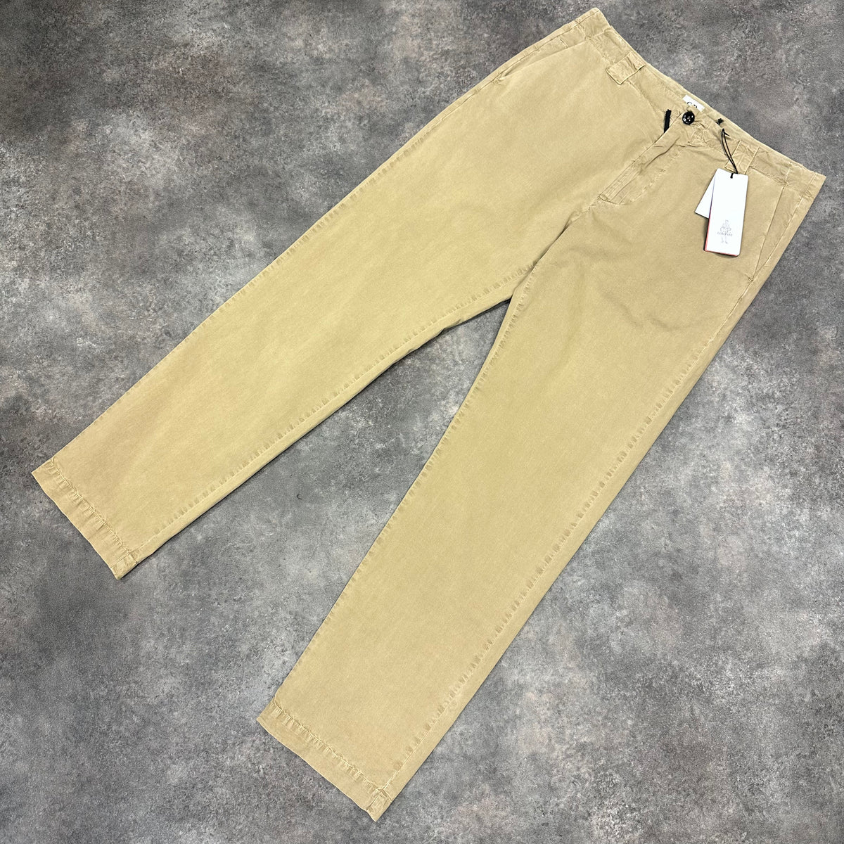 CP COMPANY SAND CHINO TROUSERS